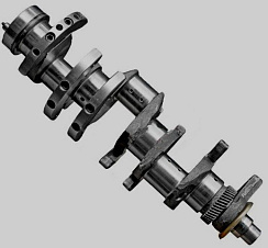 ВАЛ КОЛЕНЧАТЫЙ В СБОРЕ 236Д-1005009-Б